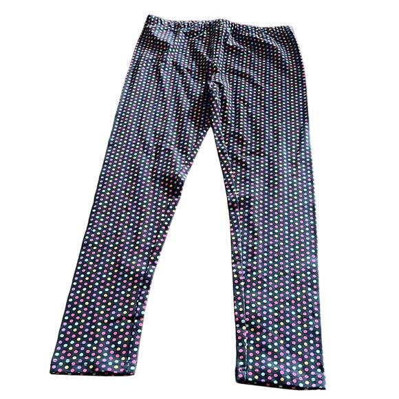 Target Girls L(10/12) Colorful Polka Dot Knit Leggings Ankle Comfort - Picture 1 of 6
